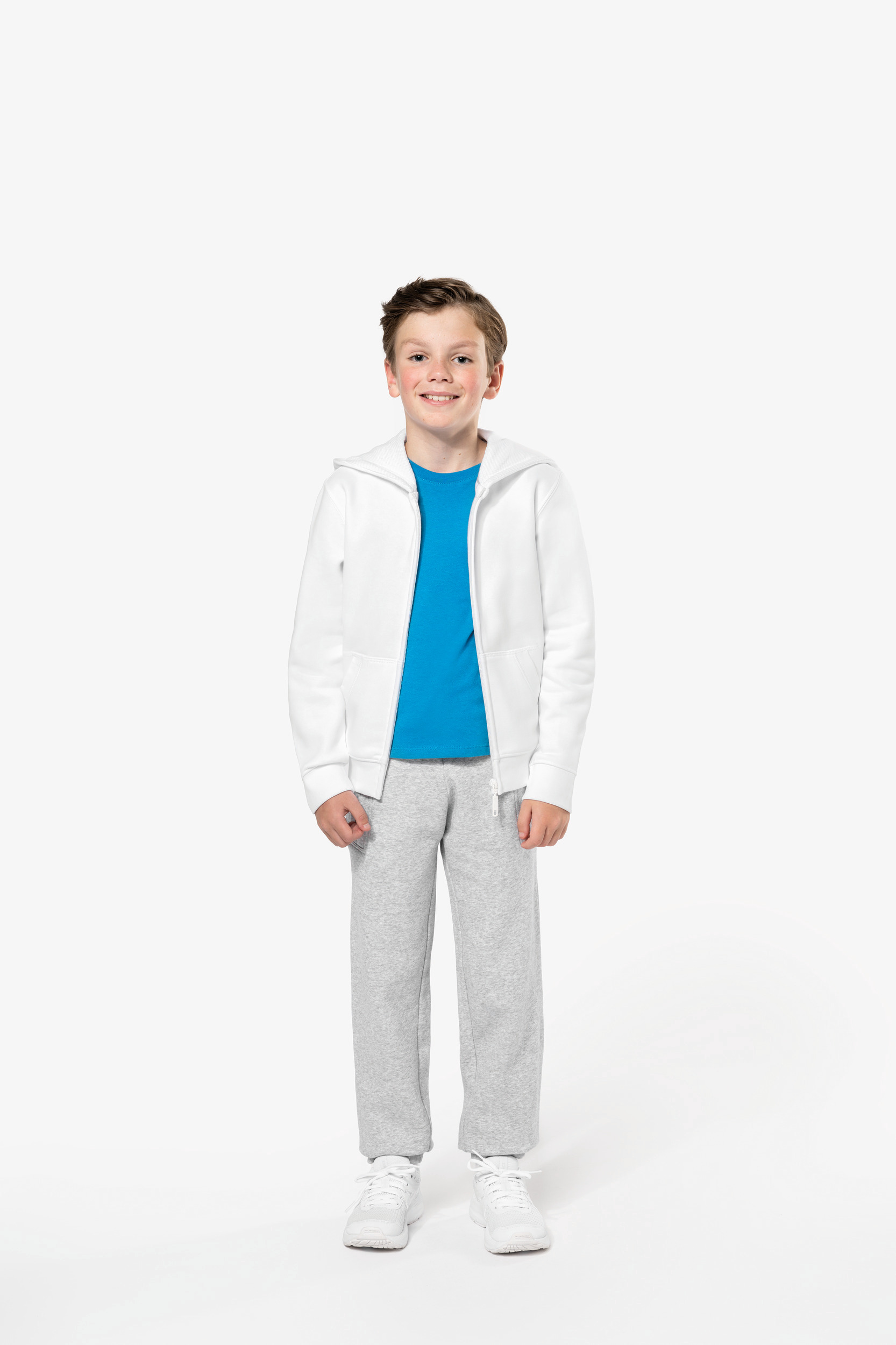 Kariban Heavyweight full zip hooded sweatshirt for kids [K455]