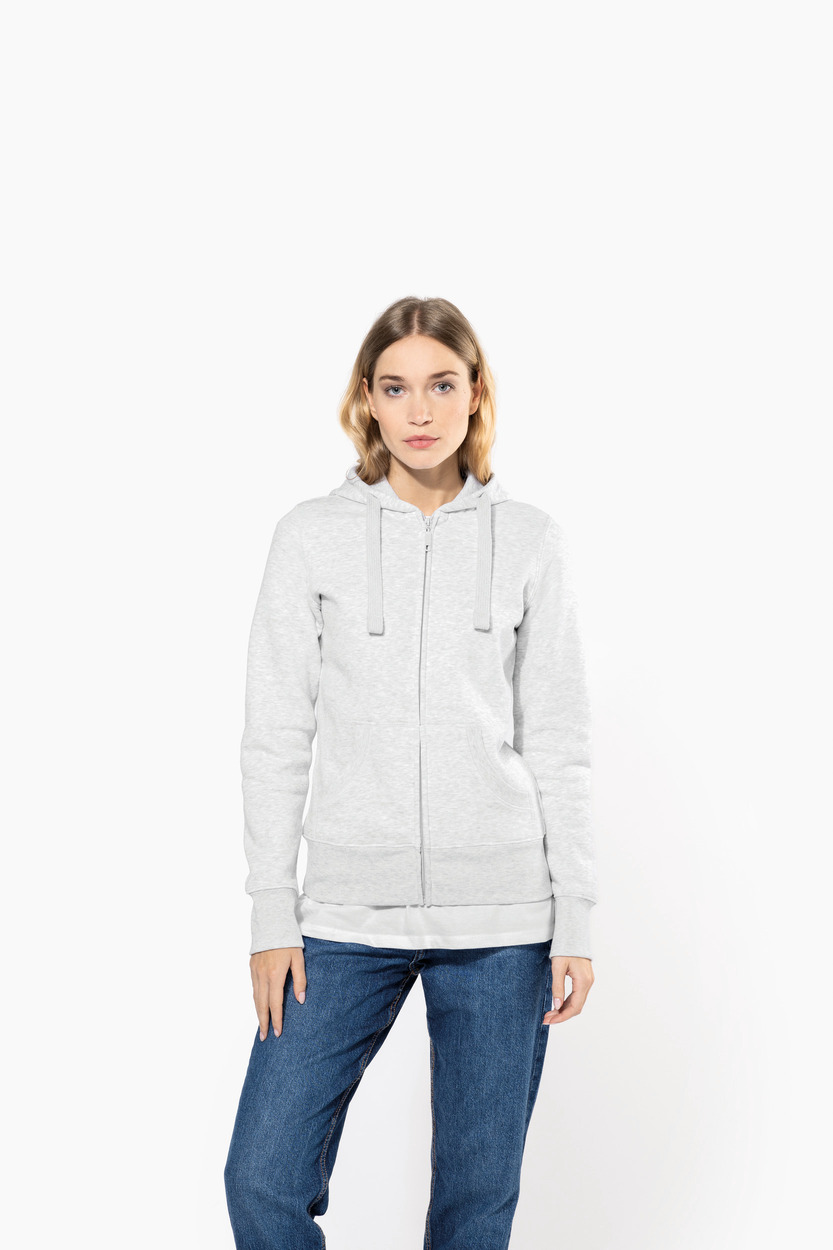 Kariban Ladies hooded full zip sweatshirt [K464]