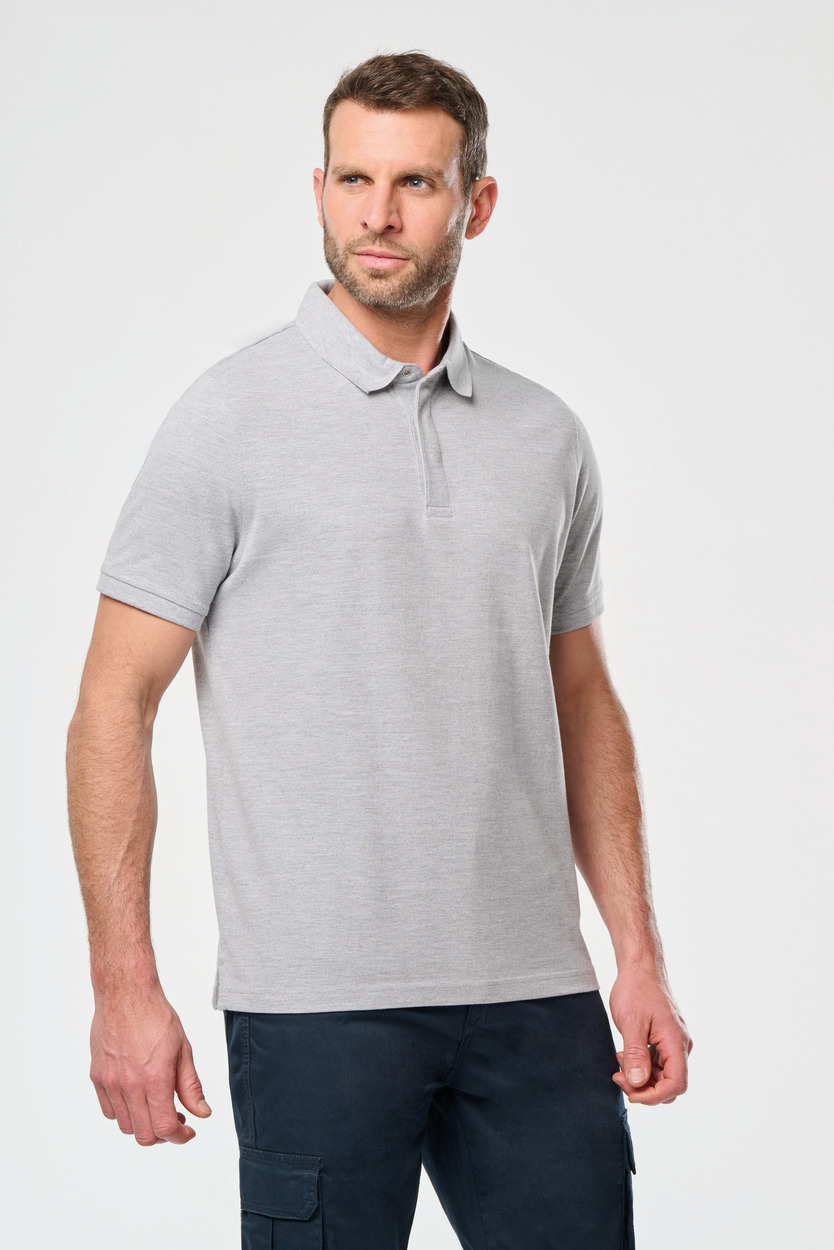 Kariban WK Mens short sleeve stud polo shirt [WK225]