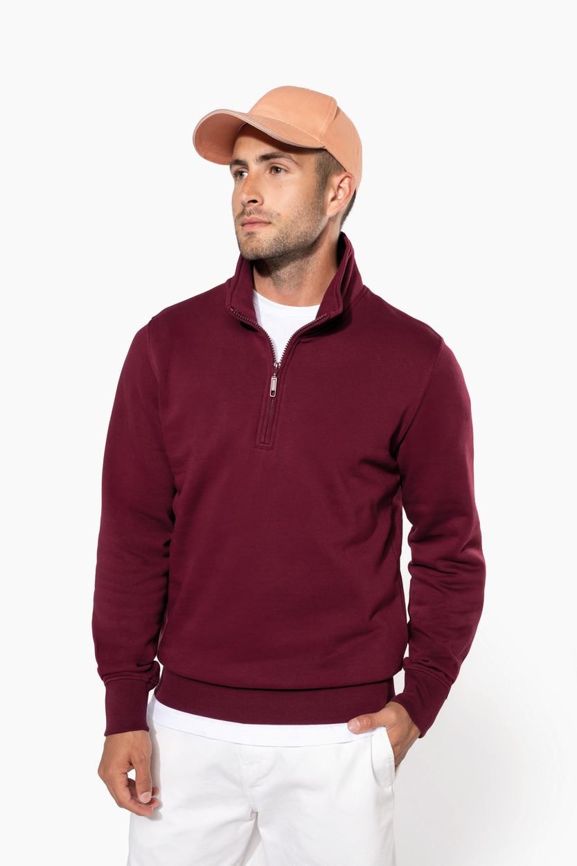 Kariban Heavy zipped neck sweatshirt [K487]