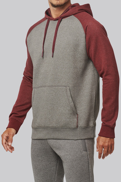 ProAct Adult two-tone hooded sweatshirt [PA369]