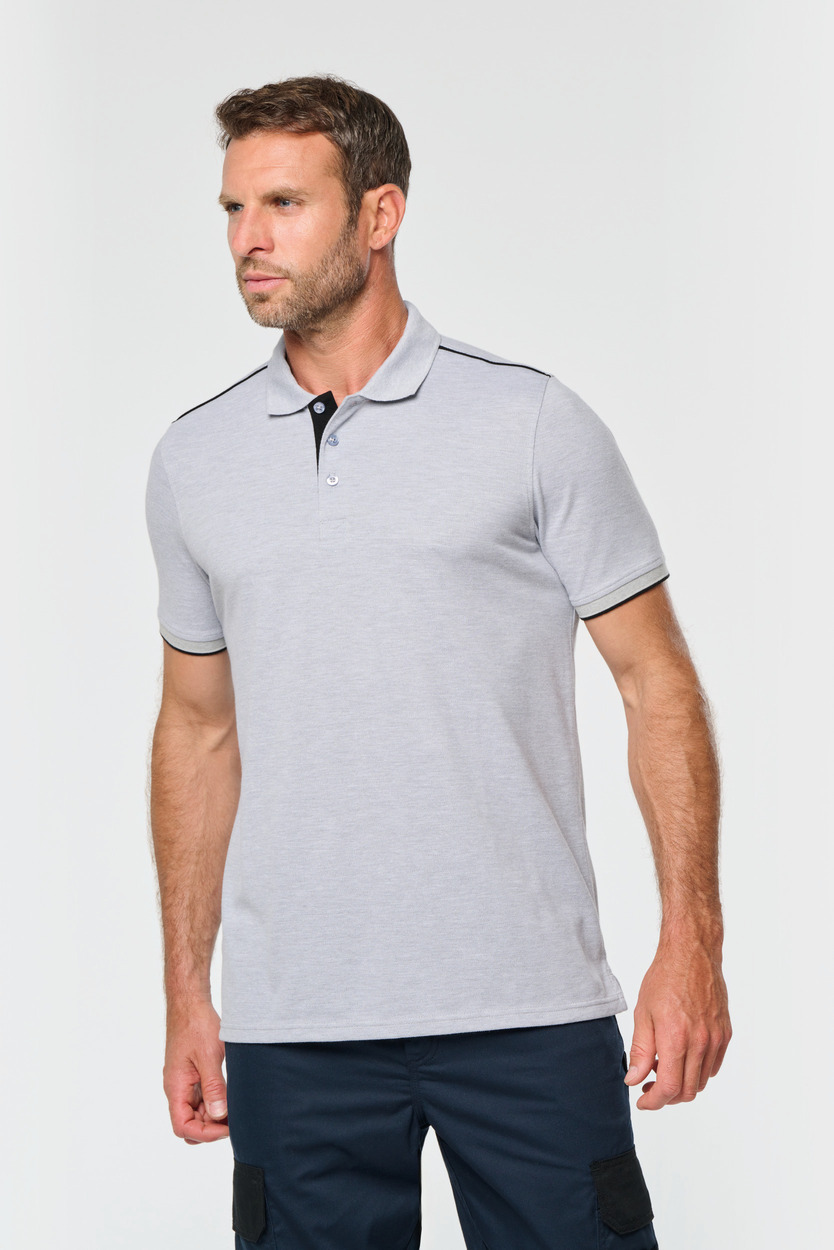 Kariban WK Mens short-sleeved contrasting DayToDay polo shirt [WK270]