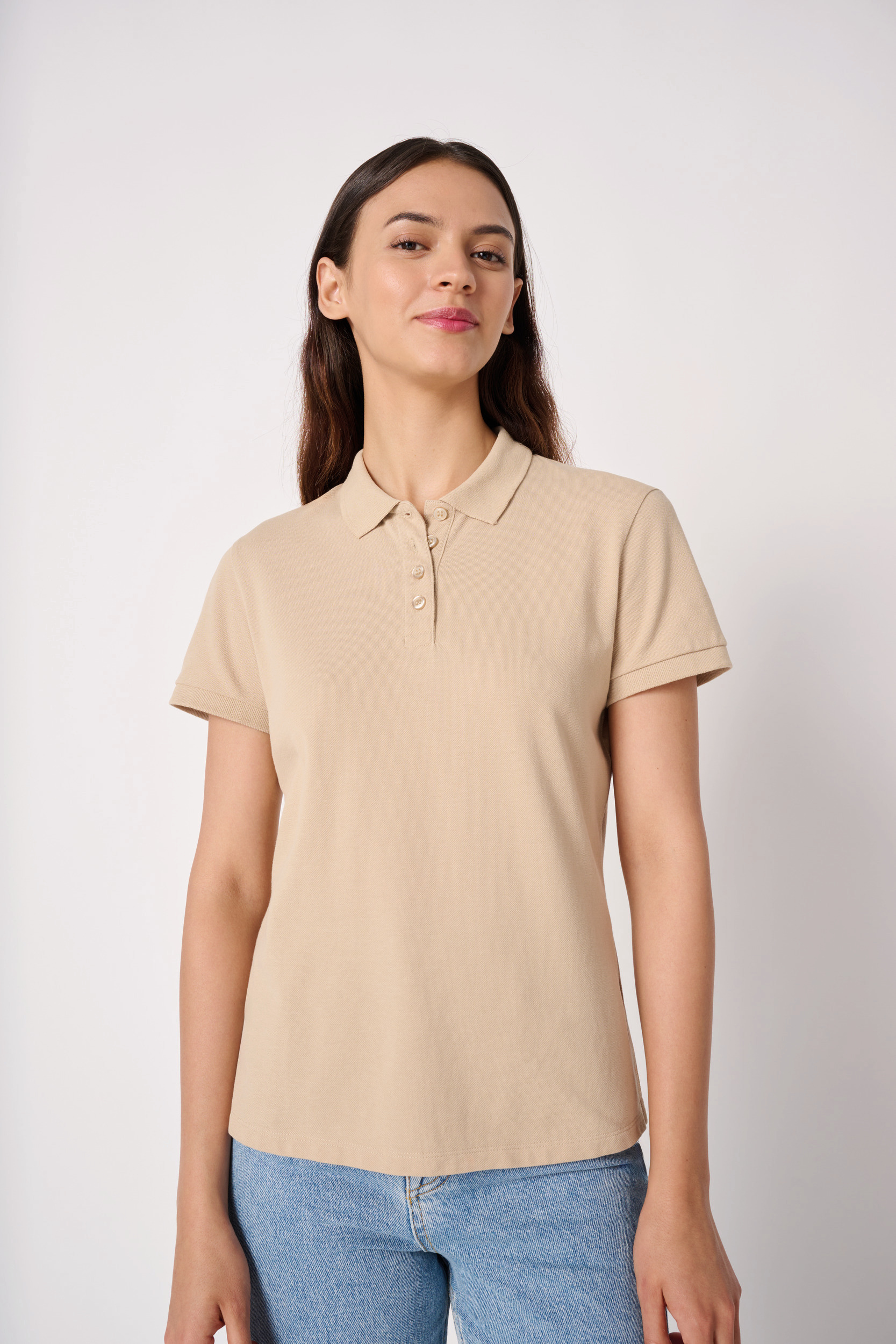 Ideal Basic Brand Ladies heavy pique polo shirt [IB221]