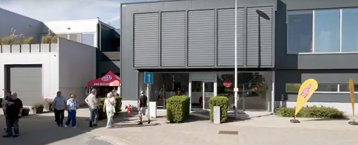 voorkant van het Maxevent kantoor tijden Open Bedrijvendag in 2023