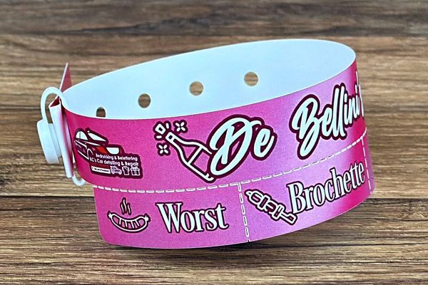 plastic polsbandjes met vouchers